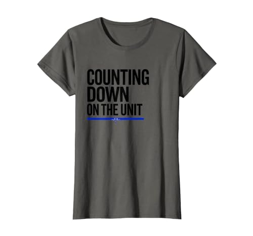 Mademark Women's Counting Down On The Unit Funny Nurse Crew New Years Eve T-Shirt - size chart