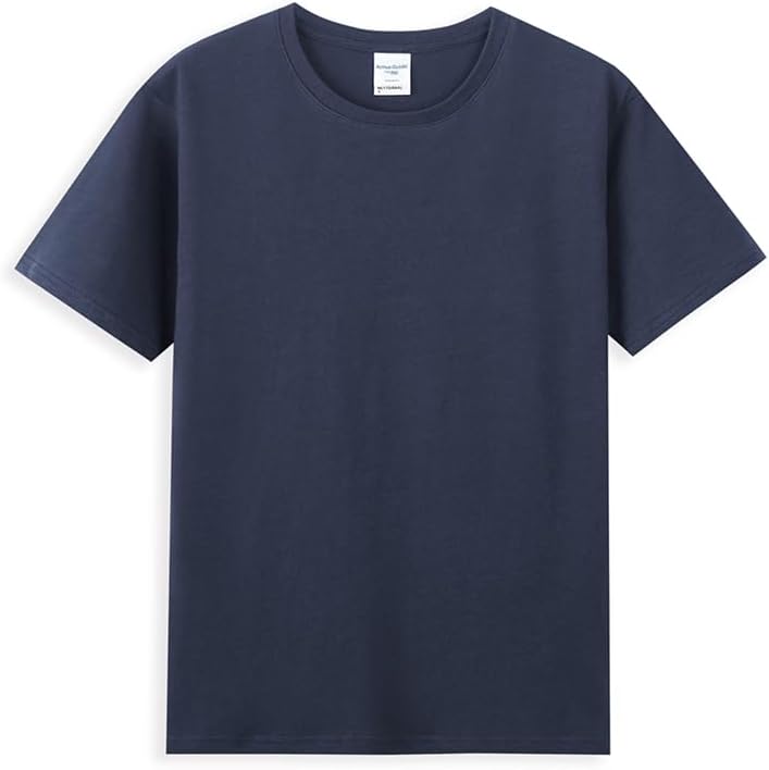 40s Double-Yarn Cotton Crew Neck T-Shirt, Moderate Fit Short Sleeve Tee for Custom Logo Wear Unisex Short Sleeve T-Shirt -