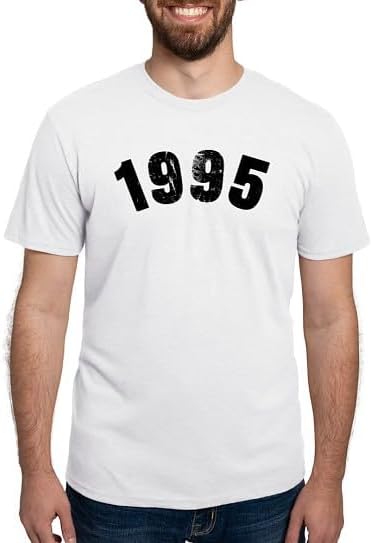 CafePress 1995 Year Vintage T Shirt Men's Deluxe Tri-Blend T-Shirt - White