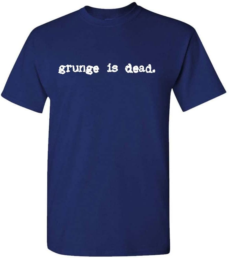 Grunge is Dead - Seattle Rock Music 90's Kurt - Unisex T-Shirt - Navy