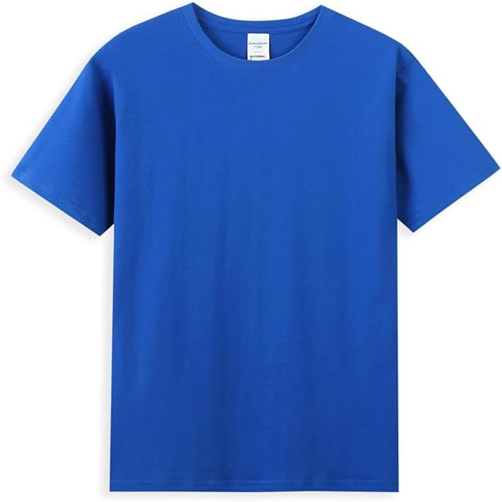 40s Double-Yarn Cotton Crew Neck T-Shirt, Moderate Fit Short Sleeve Tee for Custom Logo Wear Unisex Short Sleeve T-Shirt -