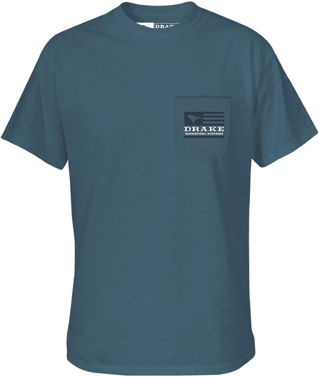 Drake Waterfowl Men's Mallard Circle Short Sleeve T-Shirt - Black