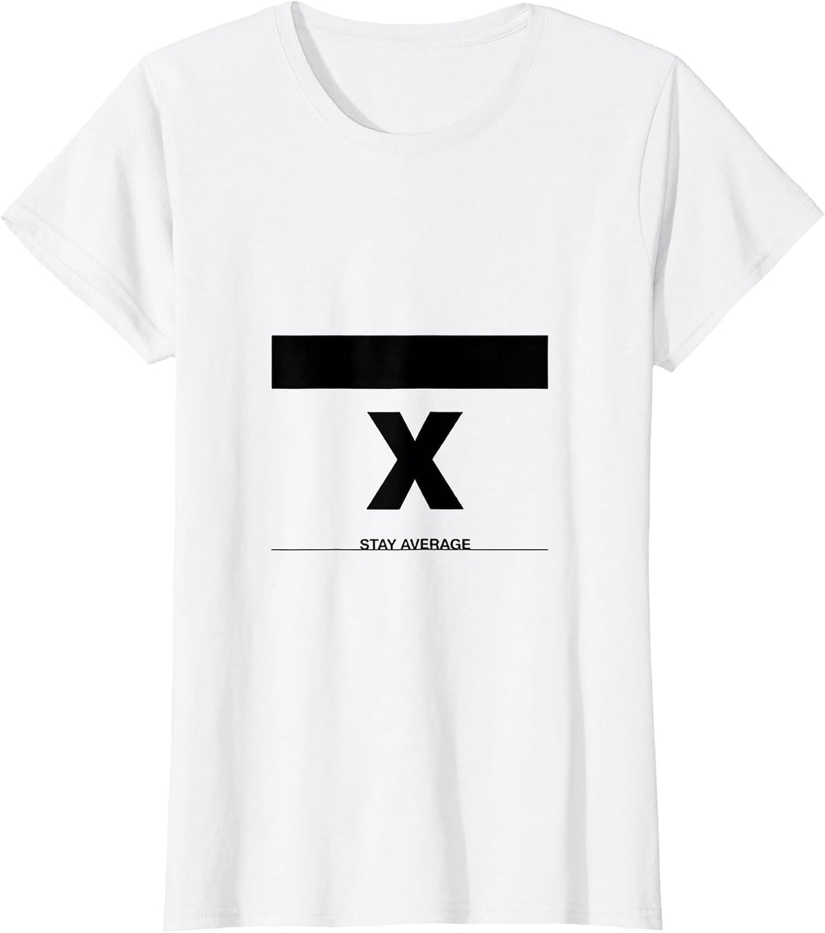 Stay Average Funny Math Teacher Humor Nerdy Math Lover T-Shirt - White