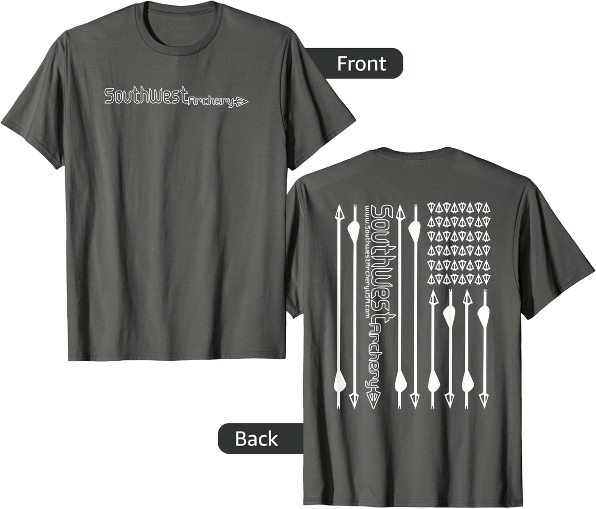 Southwest Archery: White Flag T-Shirt - Asphalt Grey