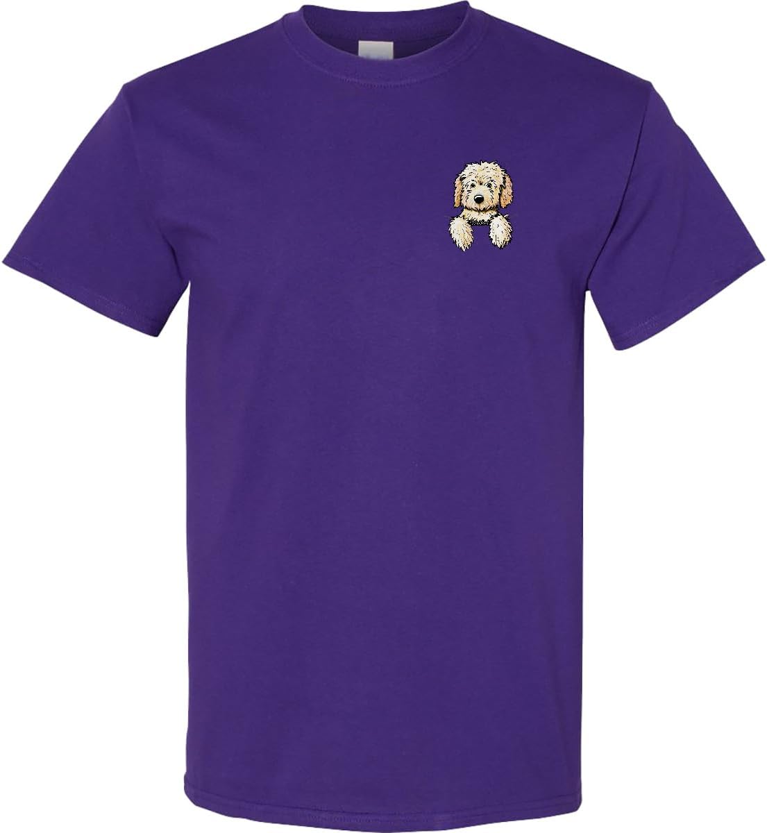 inktastic Pocket Goldendoodle Adult T-Shirt - KiniArt - Purple