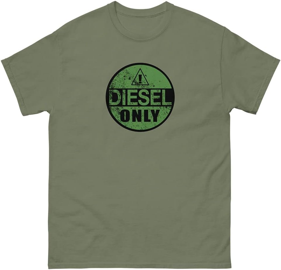 Diesel Truck Driver T-Shirt Mens Powerstroke Duramax Tee - Forest Green