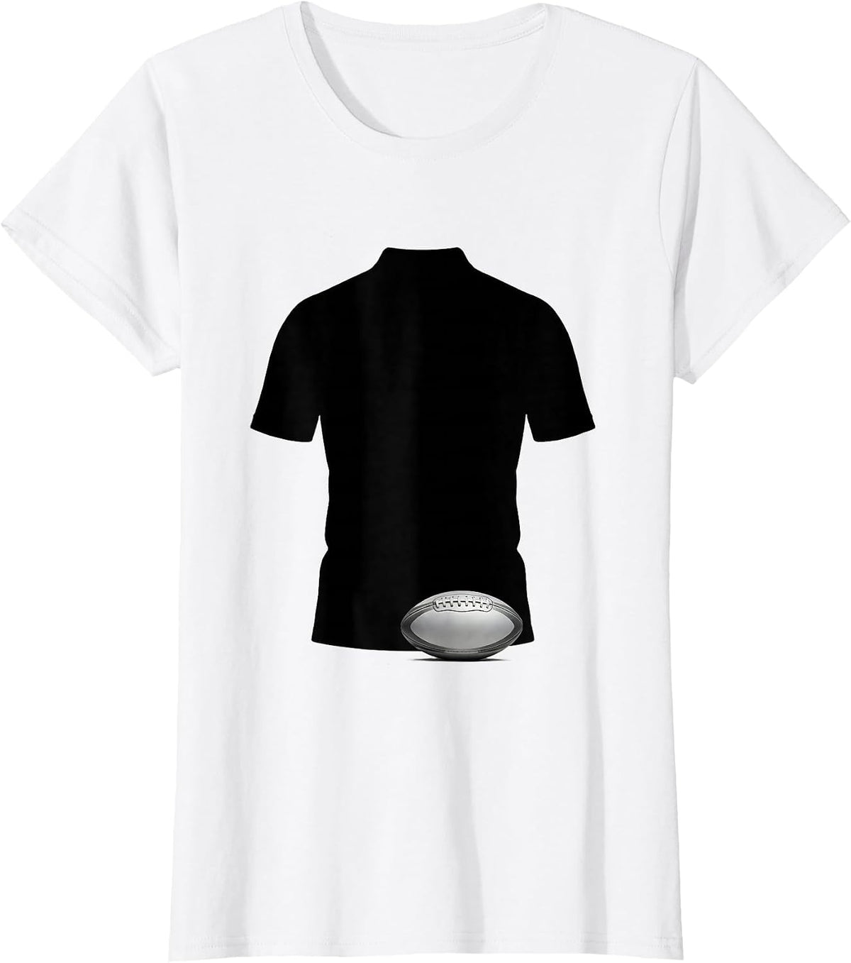 Women's Rugby Jersey Silhouette New Zealand Rugby Fan National Pride T-Shirt - White