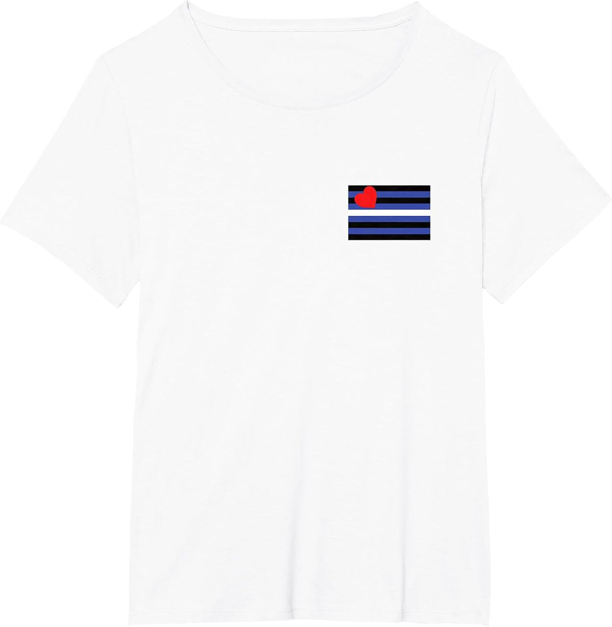 Leather Pride Flag Pocket LGBTQIA Leather Daddy T-Shirt - White