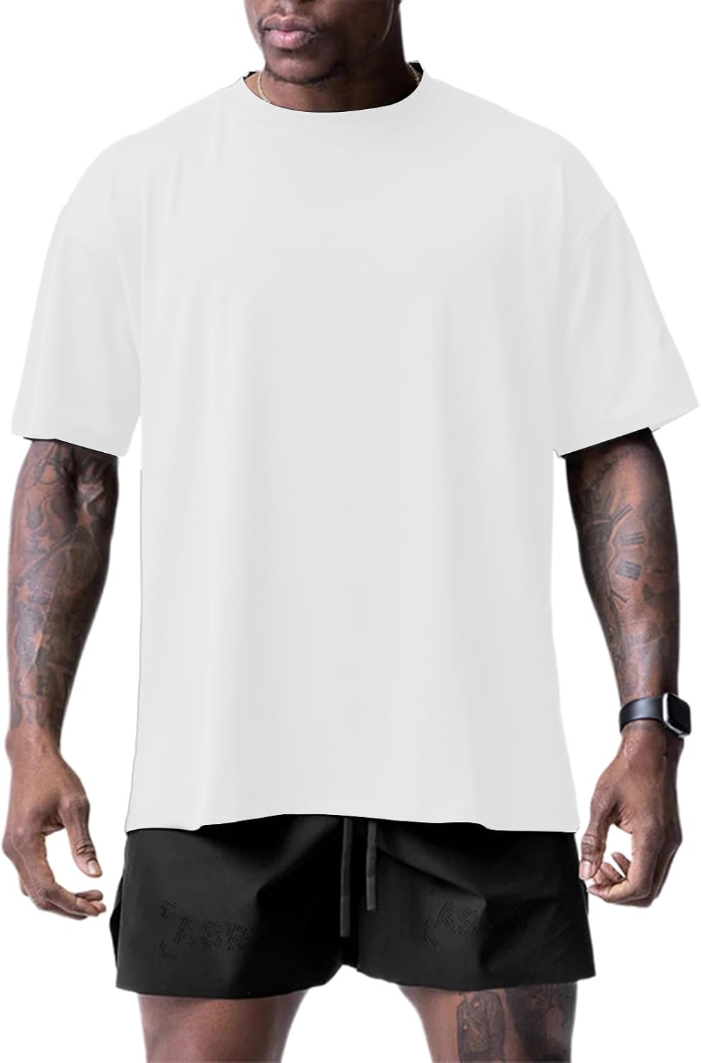Muscle Killer 1/2pack Mens T Shirt Gym Workout Dry Fit Short Sleeve Athletic Fitness Crew Neck Tee Shirts Casual Loose Fit -