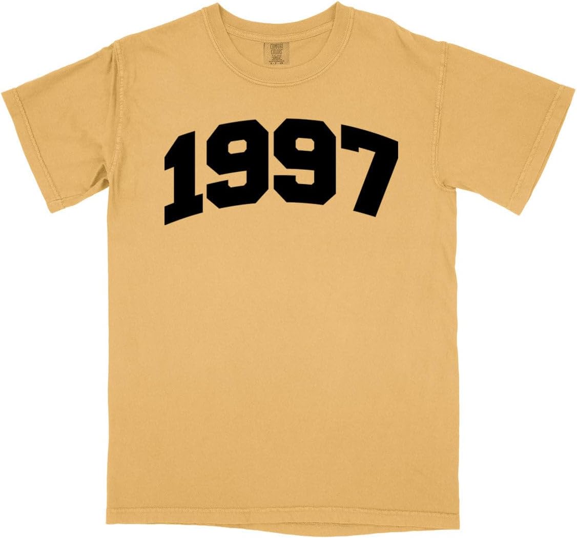 1997 Collegiate Comfort Colors Short Sleeve Tee Unisex - Mustard