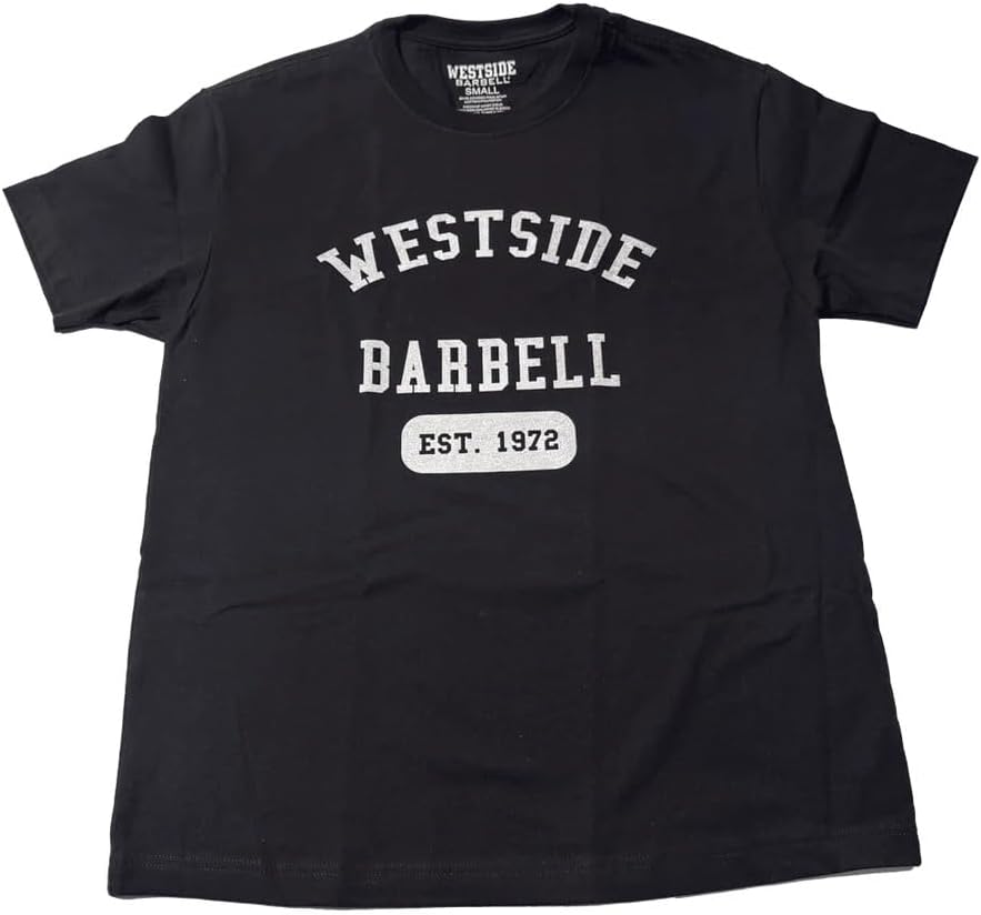 Westside Barbell Est. 1972 T-Shirt, Heavyweight Cotton, Classic Fit, Men's - Black