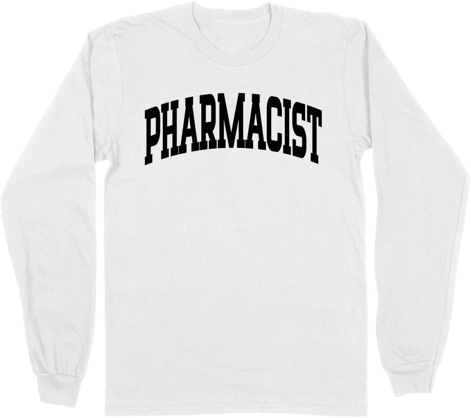 Pharmacist Collegiate Long Sleeve Shirt Unisex - White