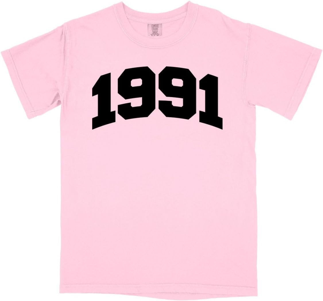 1991 Collegiate Comfort Colors Short Sleeve Tee Unisex - Blossom