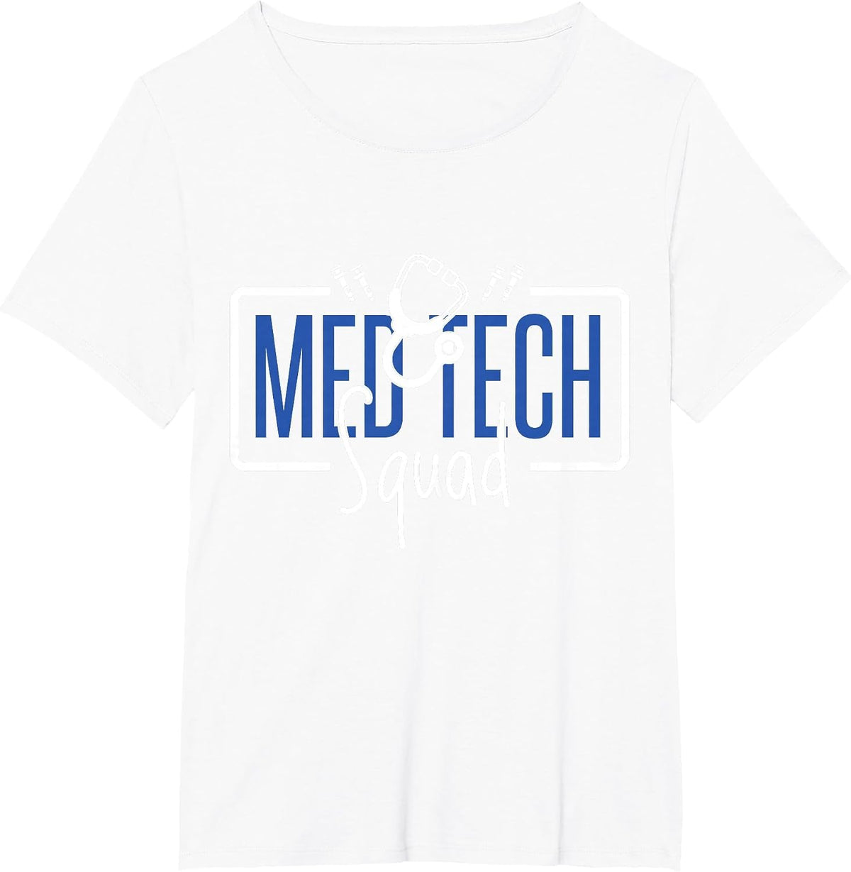 Med Tech Squad, Medical Laboratory Technician Team T-Shirt - White