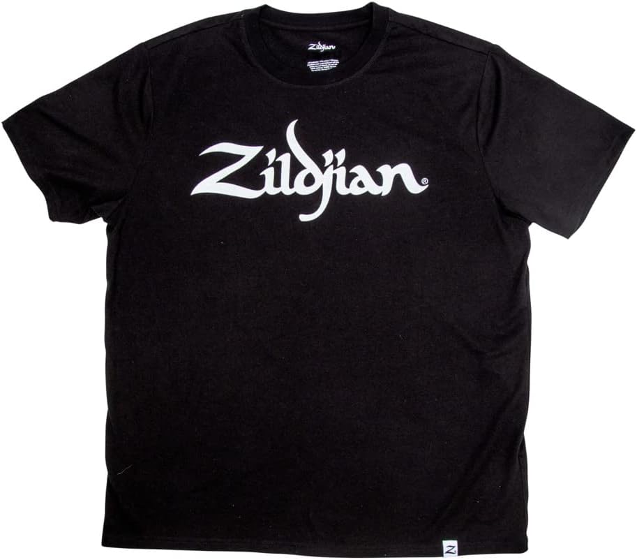 Zildjian Unisex Adult Logo T-Shirt, Classic Fit - Black