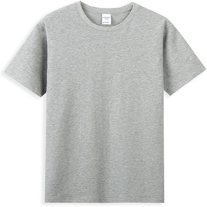 40s Double-Yarn Cotton Crew Neck T-Shirt, Moderate Fit Short Sleeve Tee for Custom Logo Wear Unisex Short Sleeve T-Shirt -