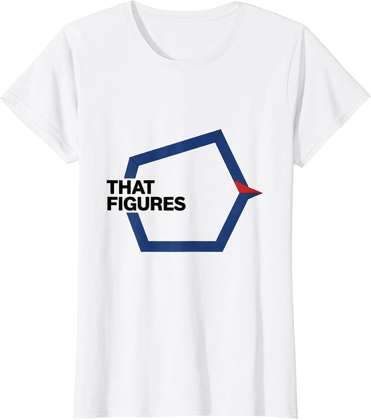 Women's That Figures Funny Math Teacher Student Back to School Humor T-Shirt - White
