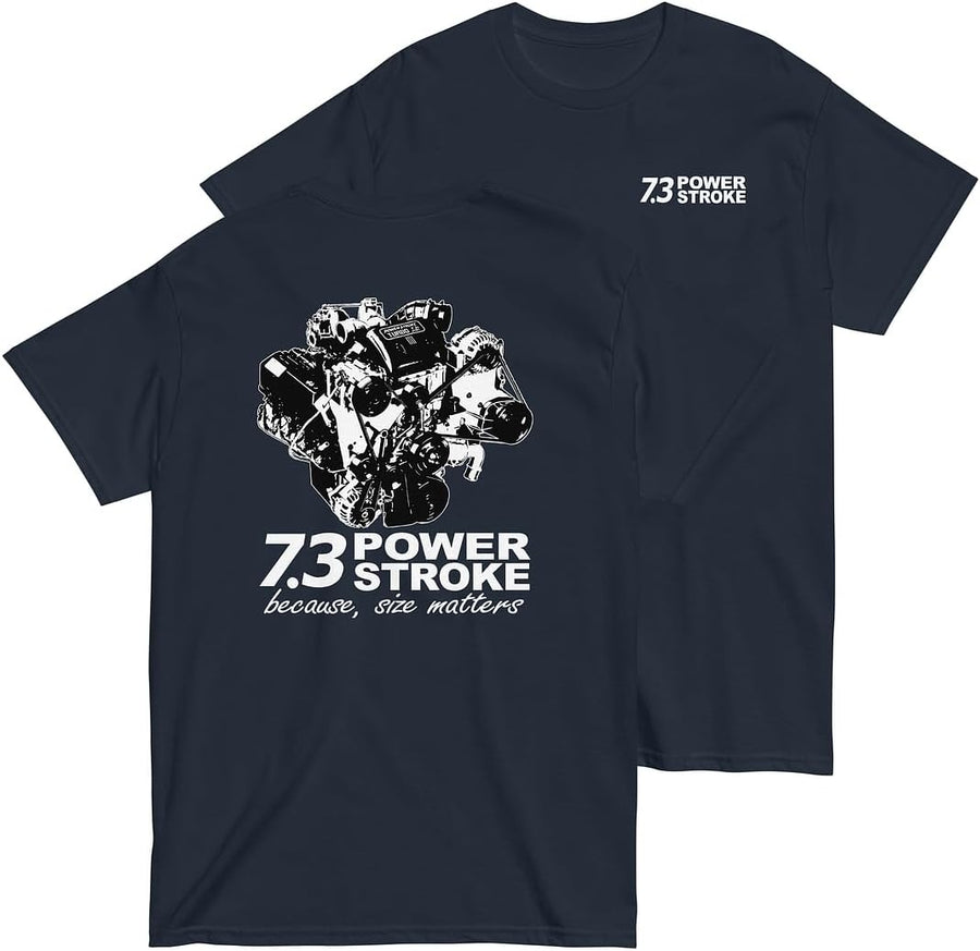 7.3 Power Stroke Mens Diesel Truck T-Shirt - Navy