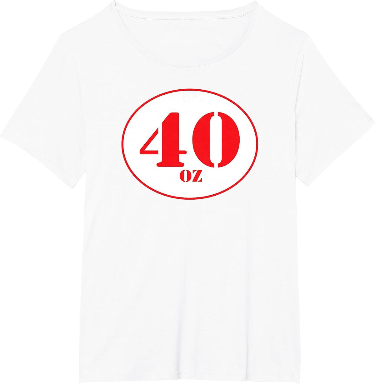 40 oz Beer Shirt T-Shirt - White