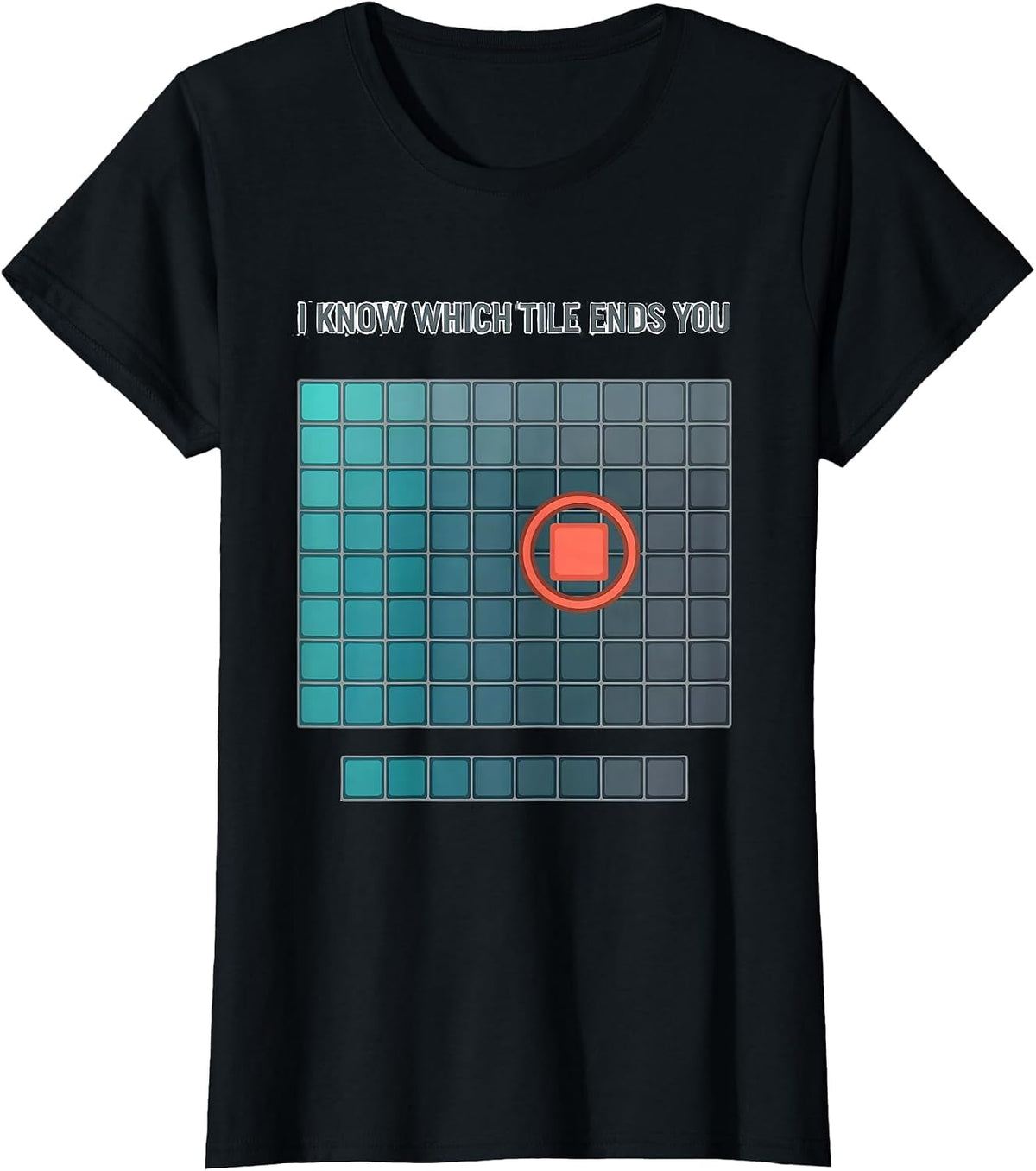 Women's I Know Which Tile Ends You Funny Periodic Table Chemistry T-Shirt - Black