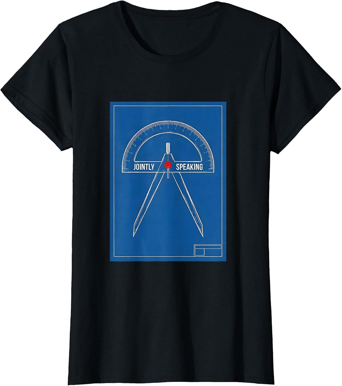 Jointly Speaking Technical Blueprint Physical Therapist OT T-Shirt - Black