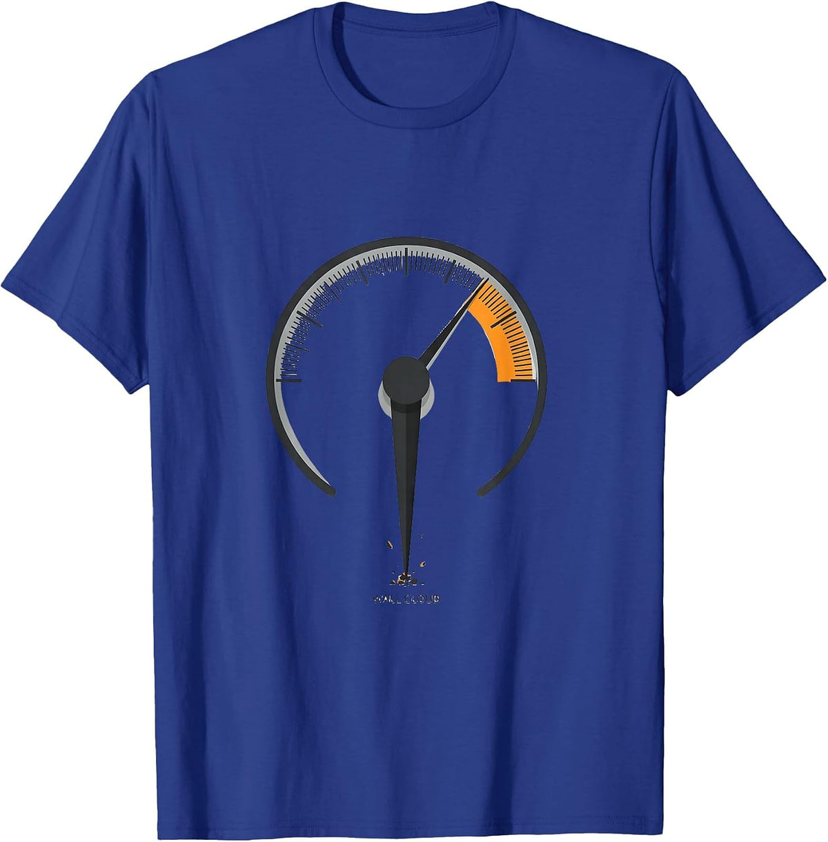 Men's Wall Cloud Editorial Conceptual Storm Chaser Tornado T-Shirt - Royal Blue