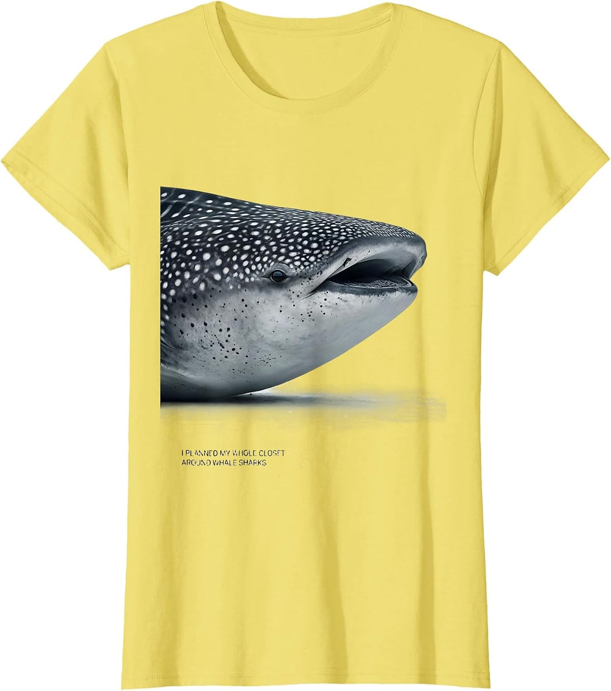 I Planned My Whole Closet Around Whale Sharks Whale Shark T-Shirt - Lemon Yellow