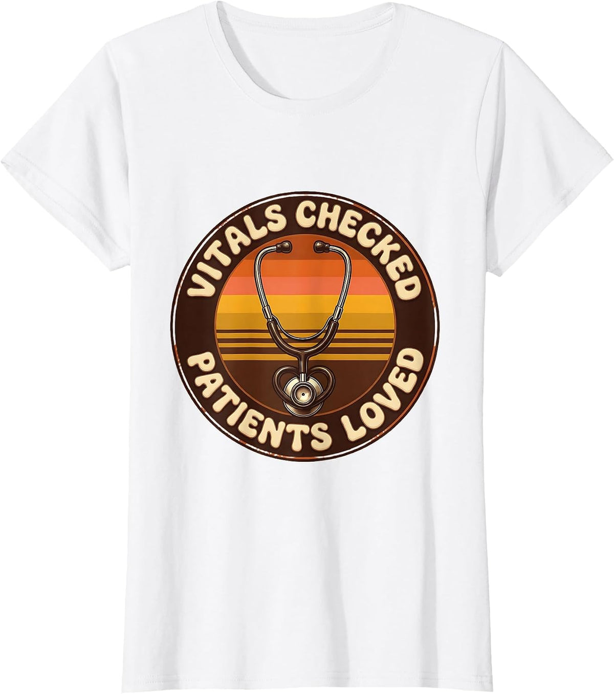 Vitals Checked Patients Loved Medical Assistant T-Shirt - White