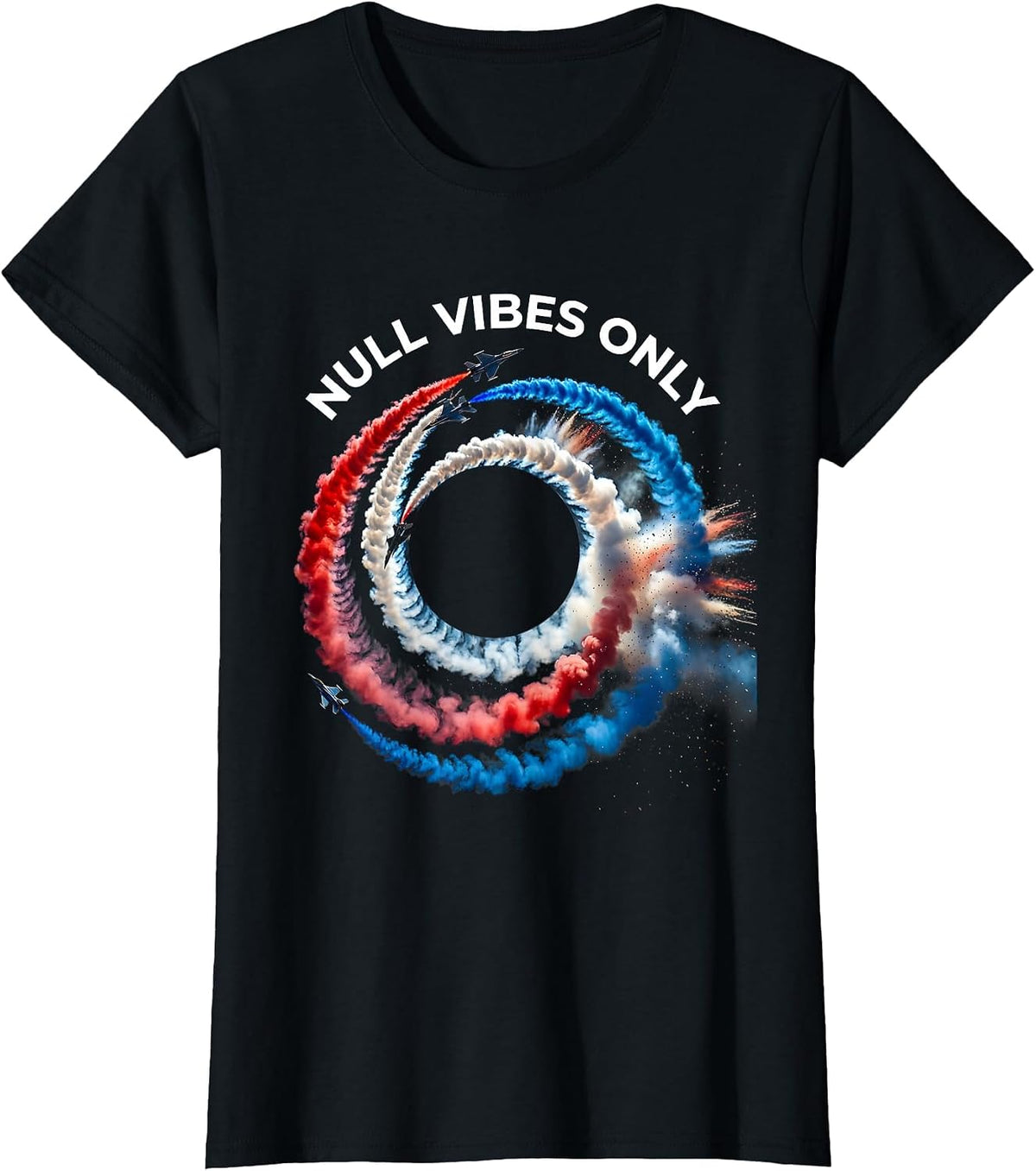Null Vibes Only Programmer Humor Design T-Shirt - Black