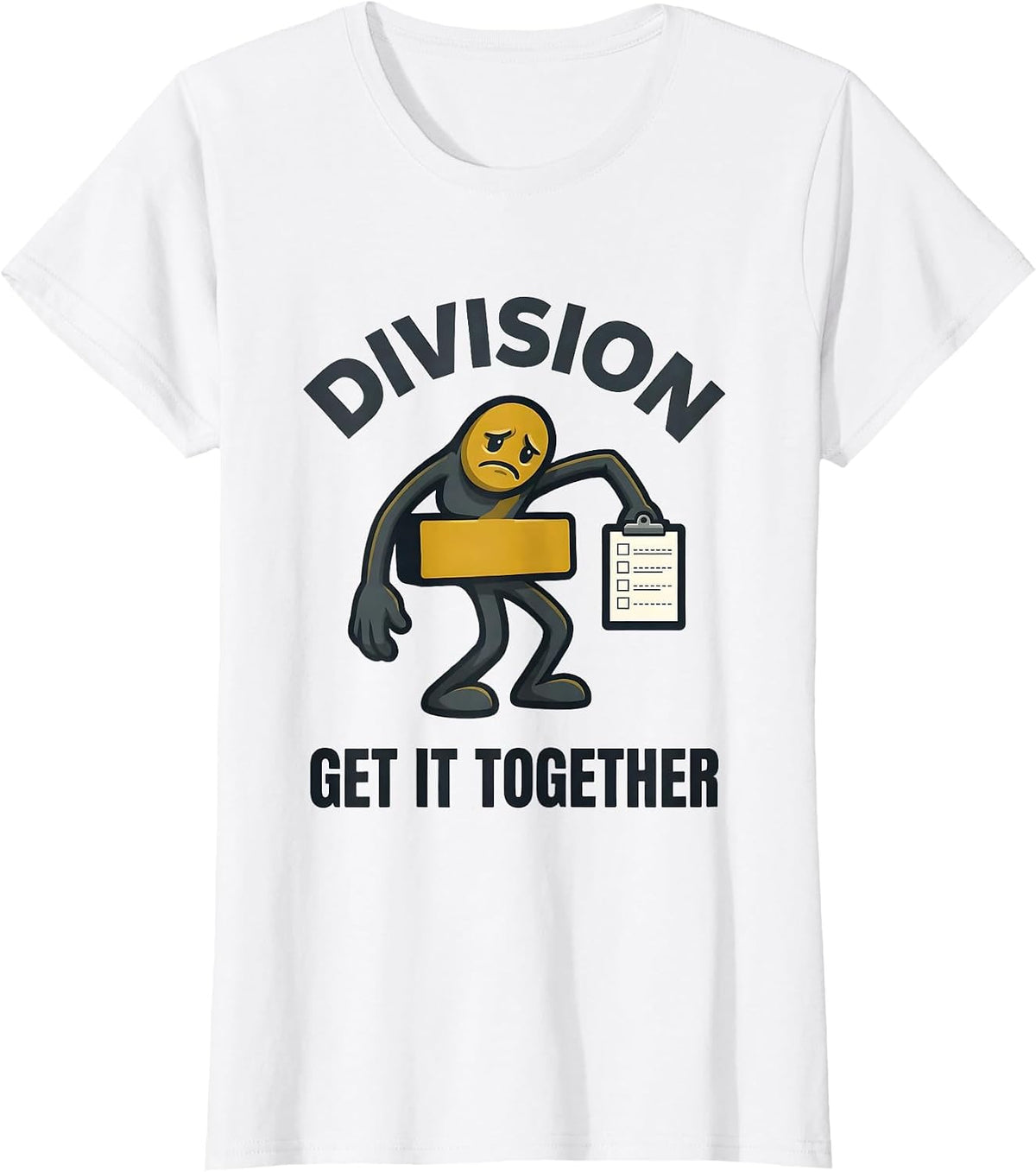 Women's Division, Get It Together Funny Math Teacher Pun Gift T-Shirt - White
