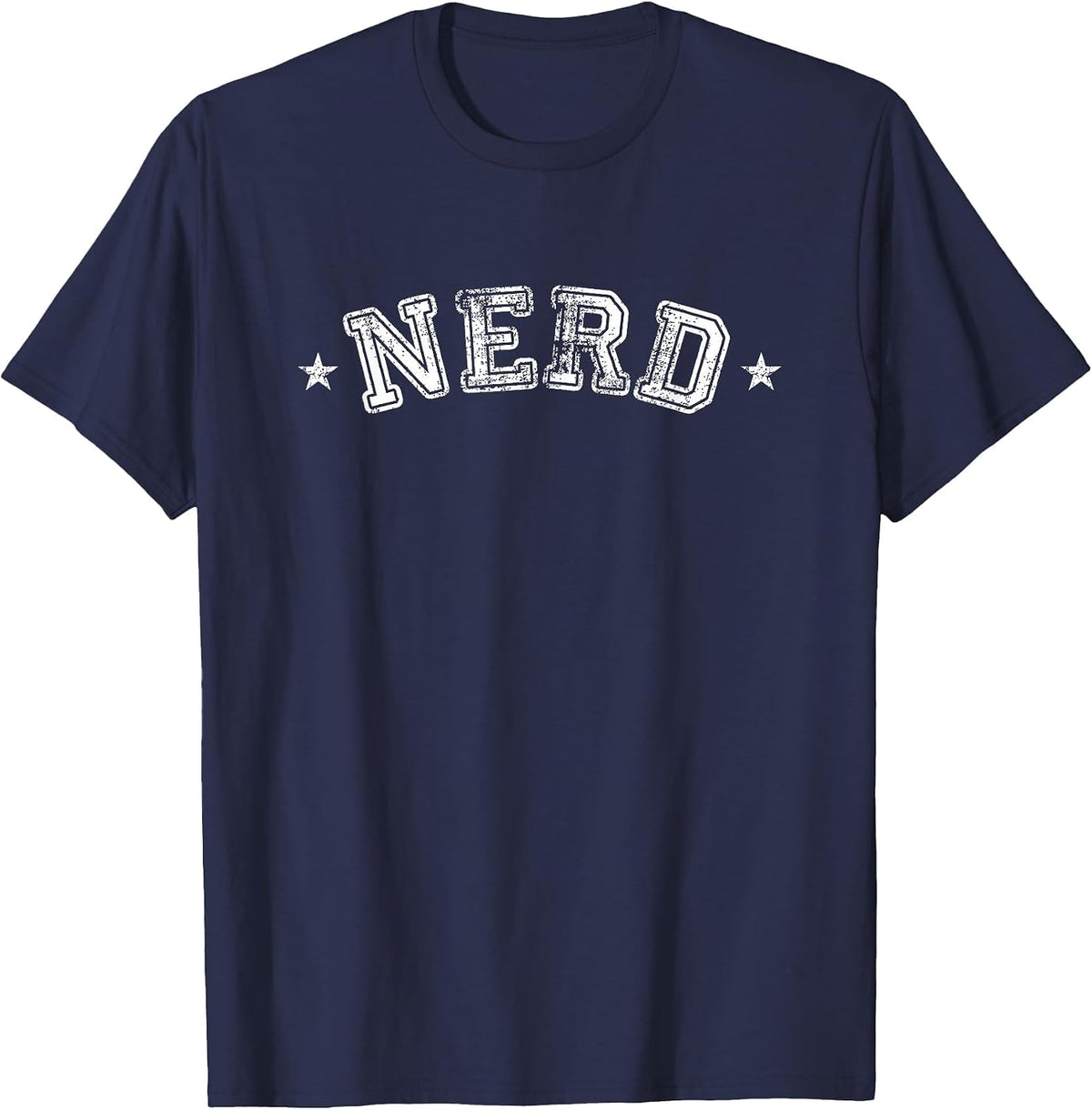 Nerd Distressed | Funny IT Geek Geeky for Men Women Nerd T-Shirt - Navy Blue