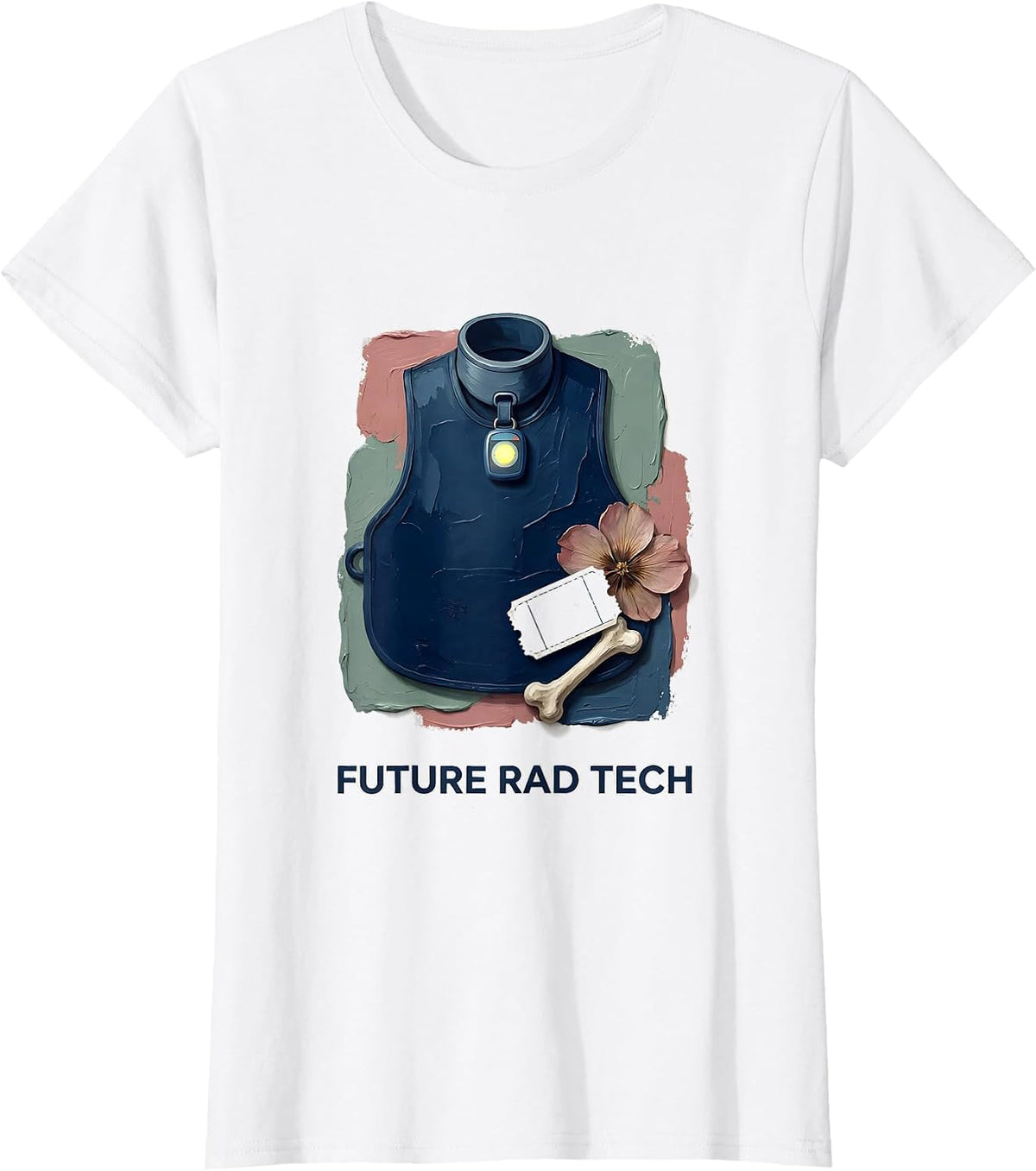 Future Rad Tech Funny Radiologic Technologist X-Ray CT MRI T-Shirt - White