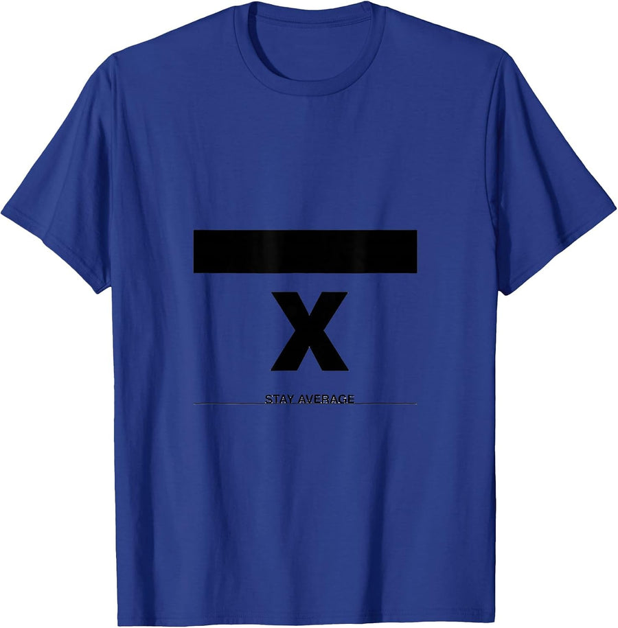 Stay Average Funny Math Teacher Humor Nerdy Math Lover T-Shirt - Royal Blue