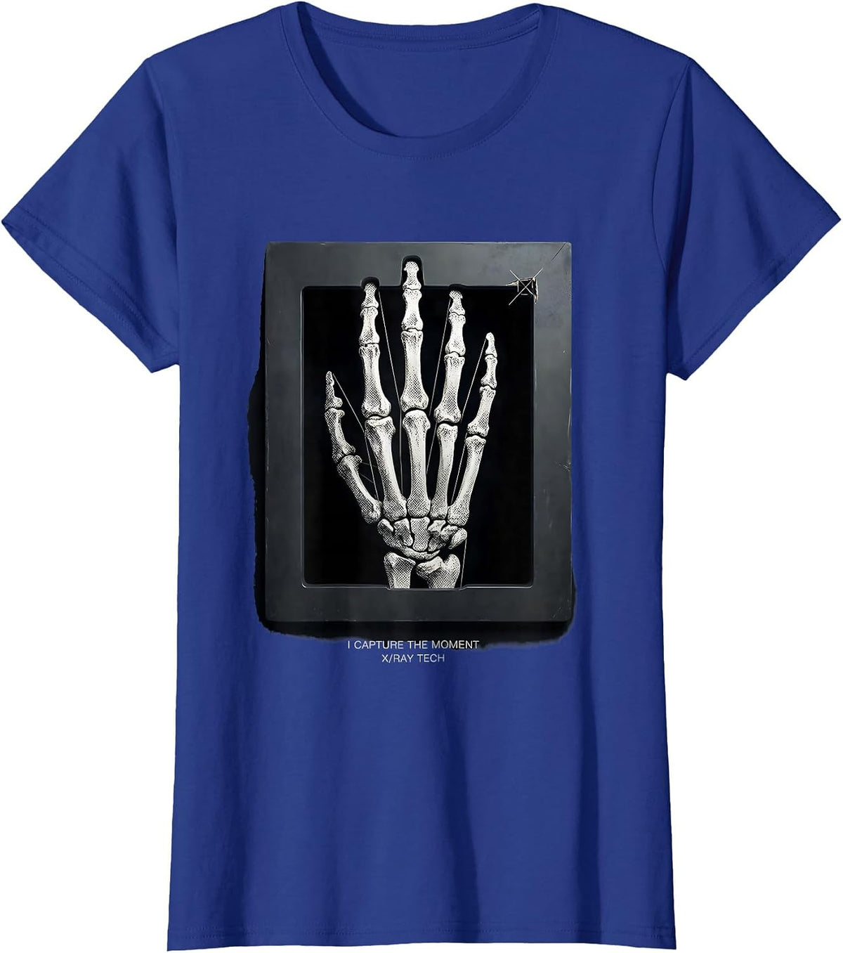 Women's I Capture The Moment X-Ray Tech Radiology Rad Tech T-Shirt - Royal Blue