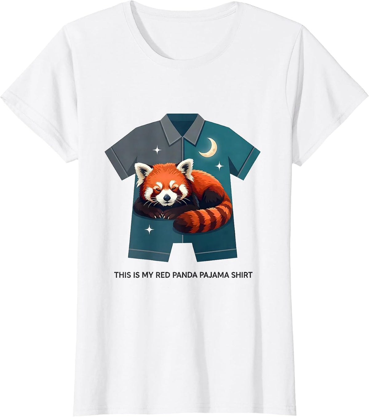 This Is My Red Panda Pajama Shirt Funny Kids Bedtime T-Shirt - White