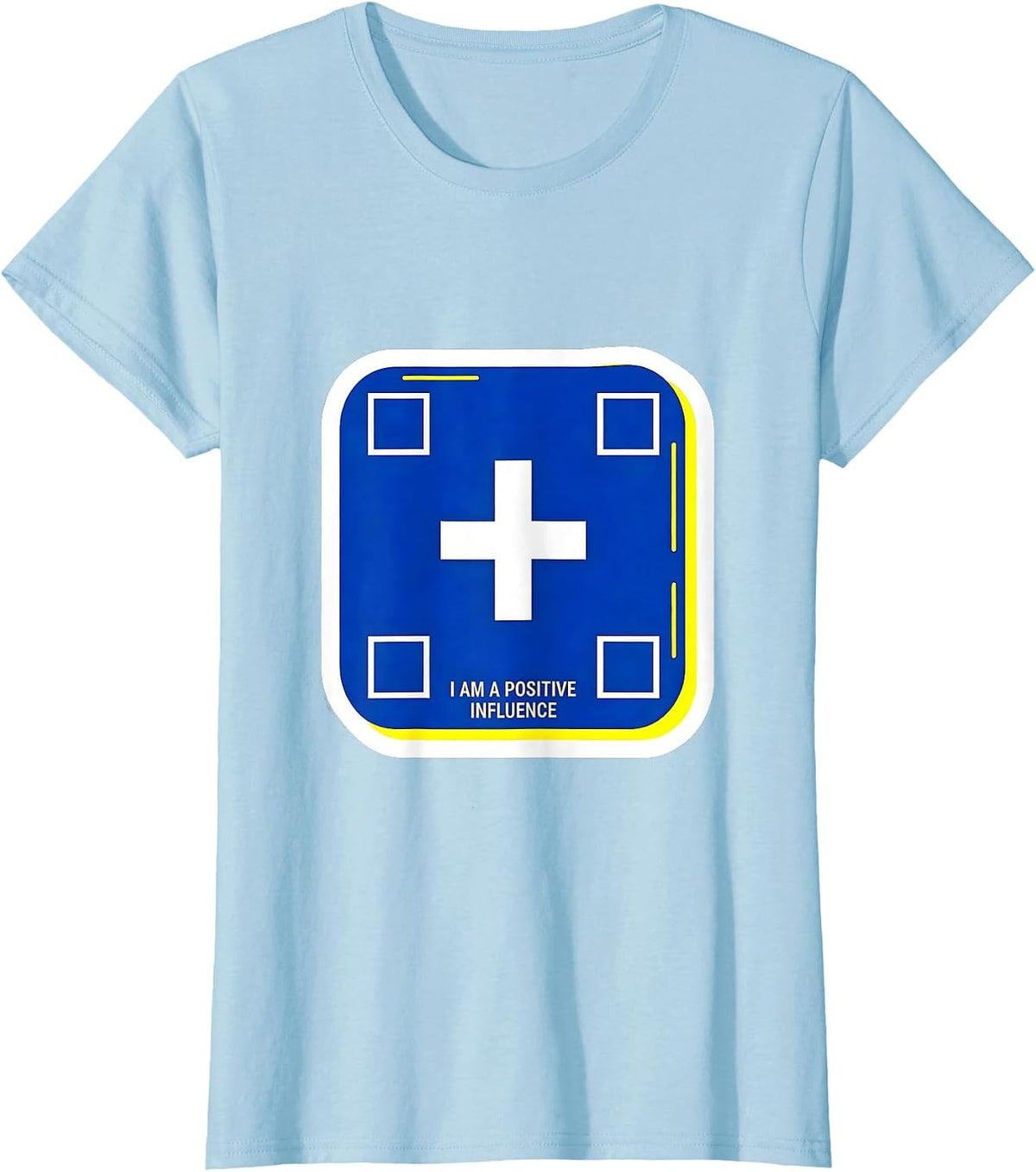 I Am A Positive Influence Funny Chemistry Science Nerd Gift T-Shirt - Baby Blue