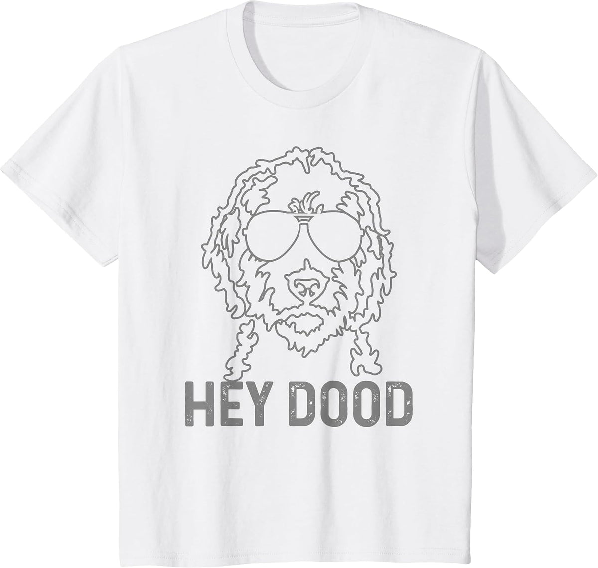 Goldendoodle Hey Dood Funny Labradoodle Doodle Dog T-Shirt - White