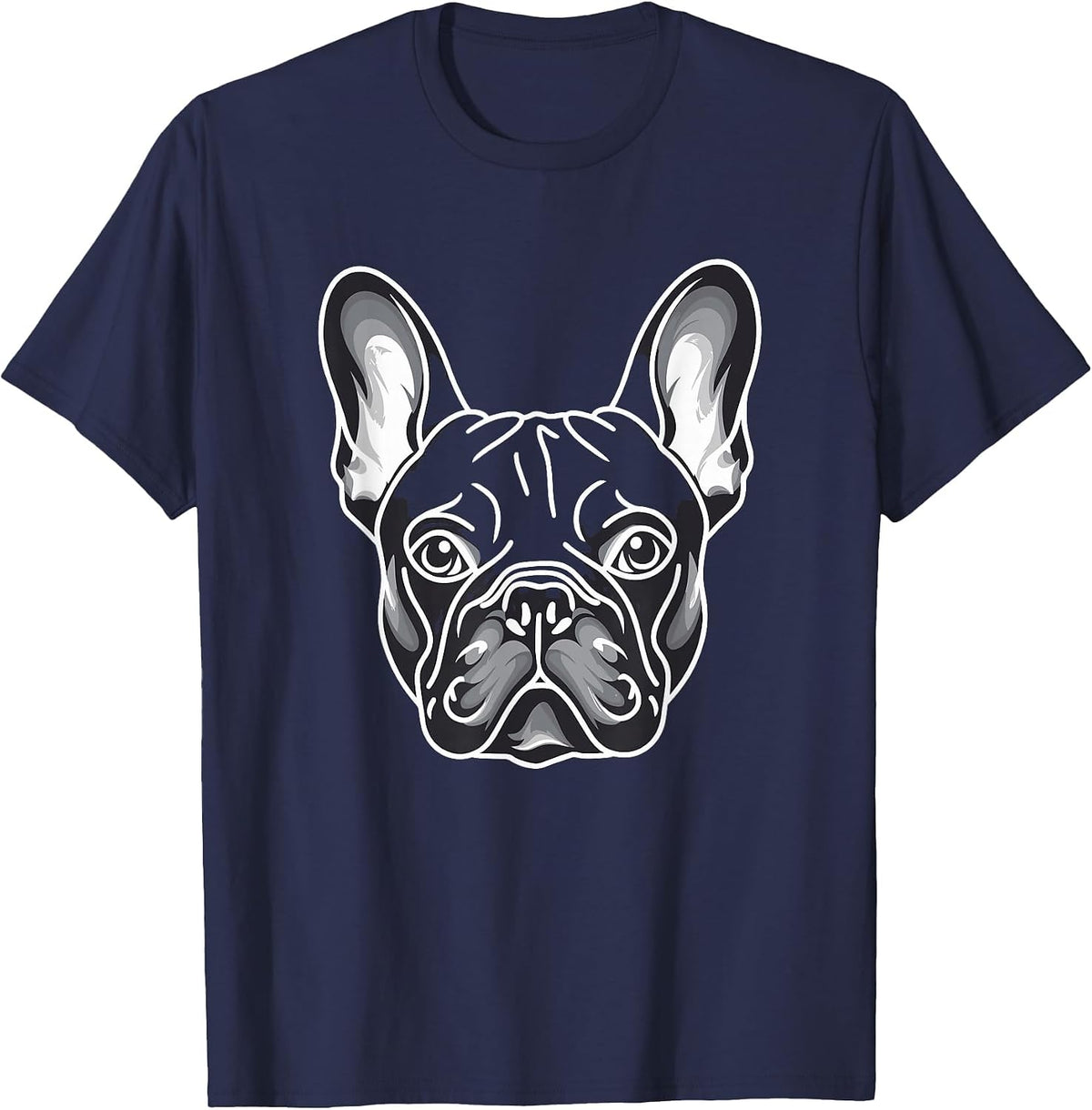 French Bulldog Frenchie Mom Mama Clothing Fashion T-Shirt - Navy Blue