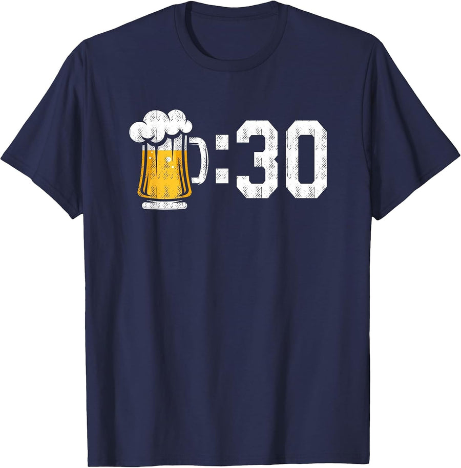 Beer 30 Funny Meme for Beer Drinkers T-Shirt - Navy Blue