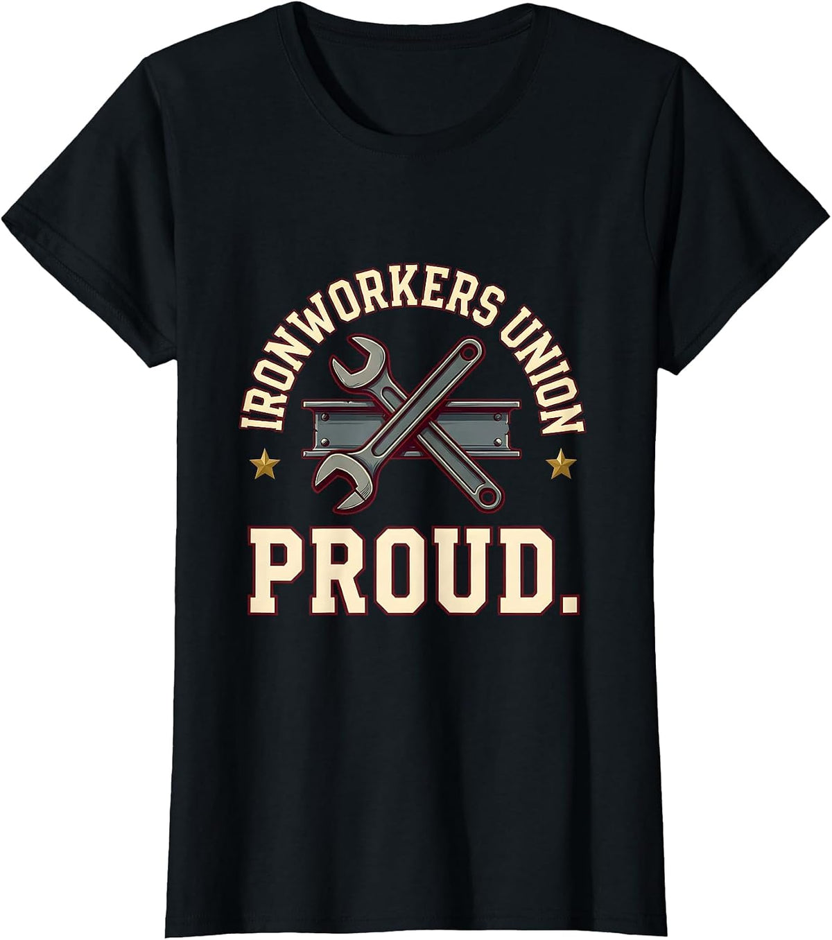 Ironworkers Union Proud Skilled Trades Labor Day Solidarity T-Shirt - Black