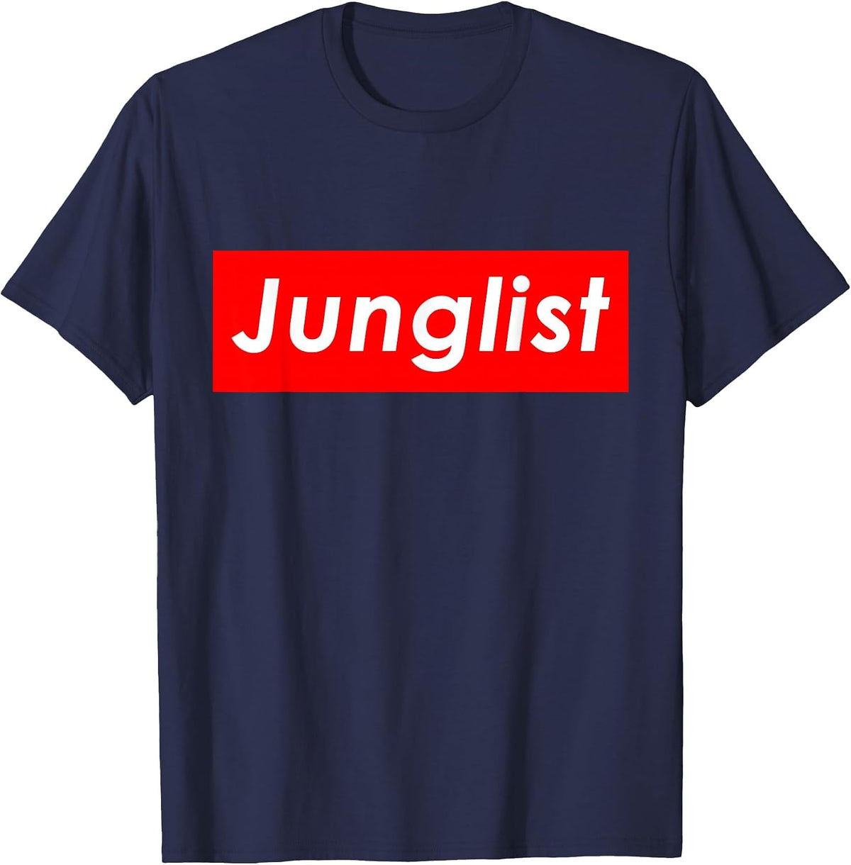 Junglist Music Drum and Bass Rave DJ Costume for Junglists T-Shirt - Navy Blue