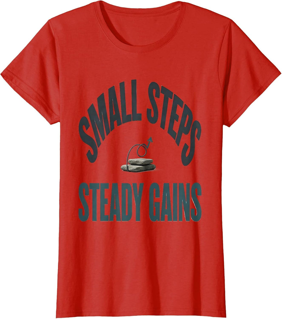 Small Steps Steady Gains Occupational Therapy Physical T-Shirt - Red