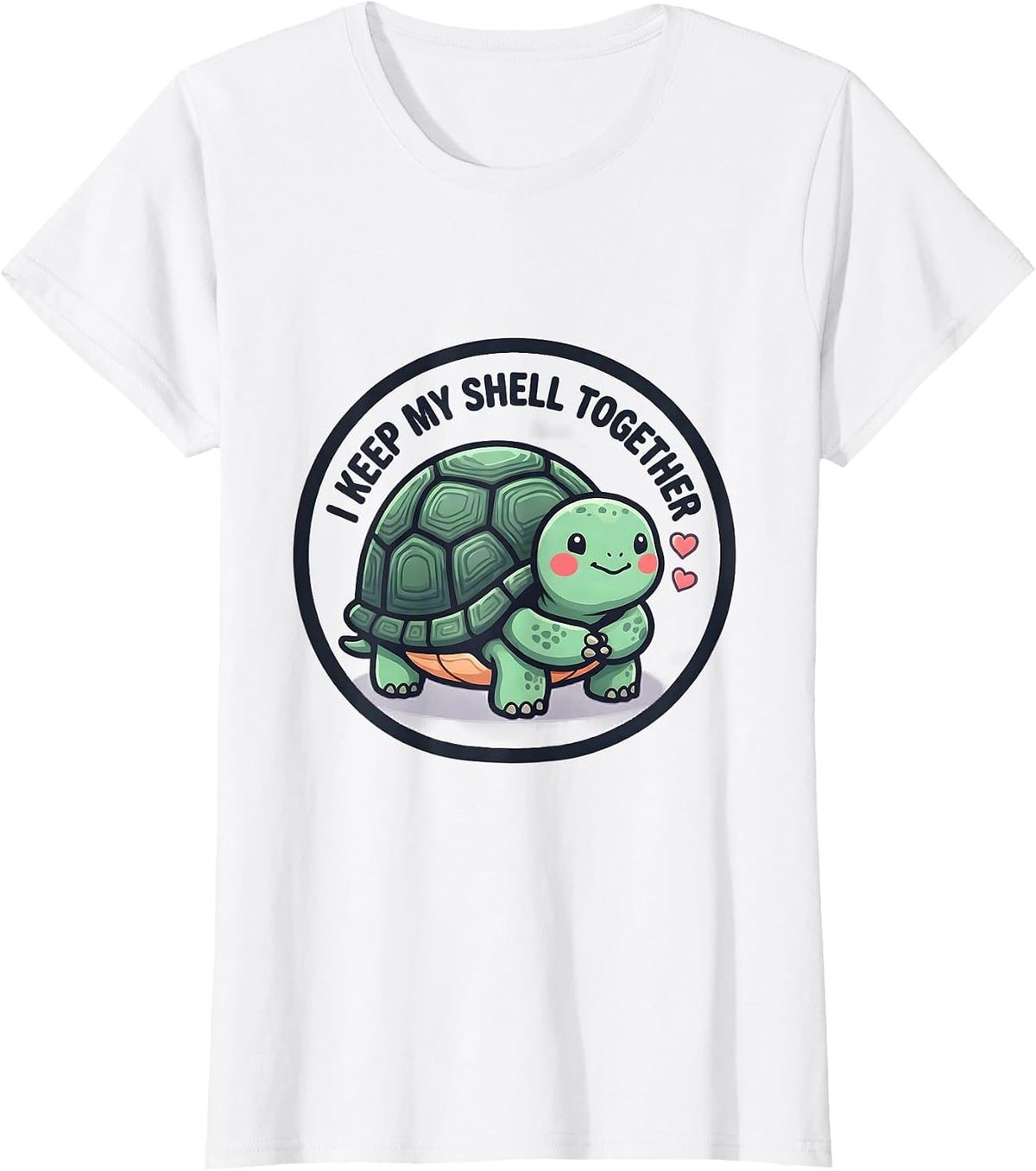I Keep My Shell Together Cute Kawaii Turtle Lover Gift T-Shirt - White