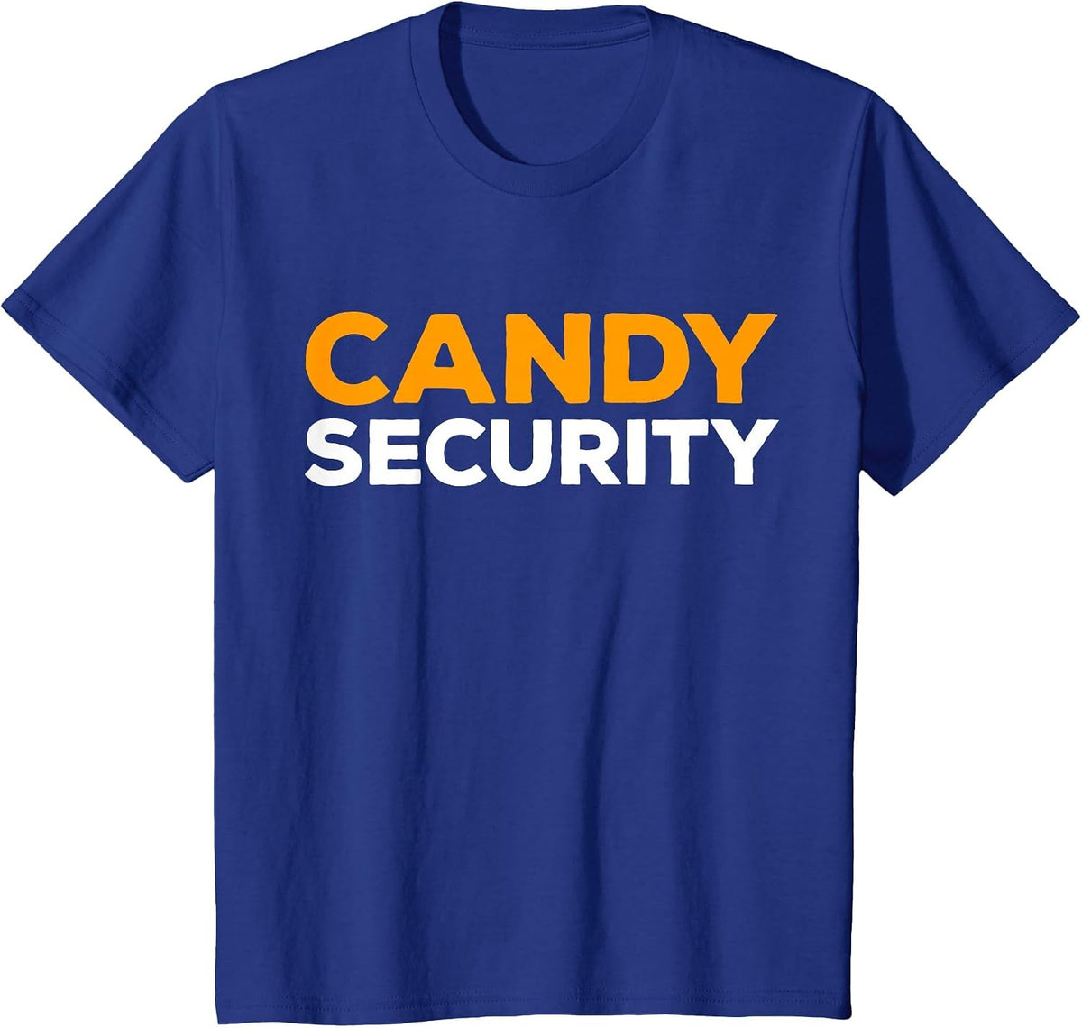 Candy Security Shirt Men Women Kids Halloween Costume T-Shirt - Royal Blue
