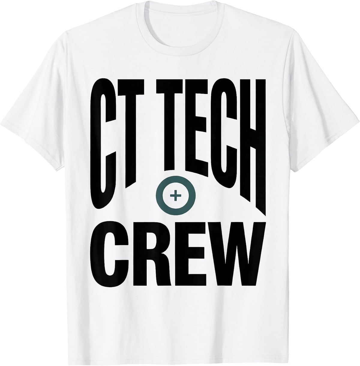 Men's CT Tech Crew Minimalist Radiology Tech Humor Appreciation T-Shirt - White