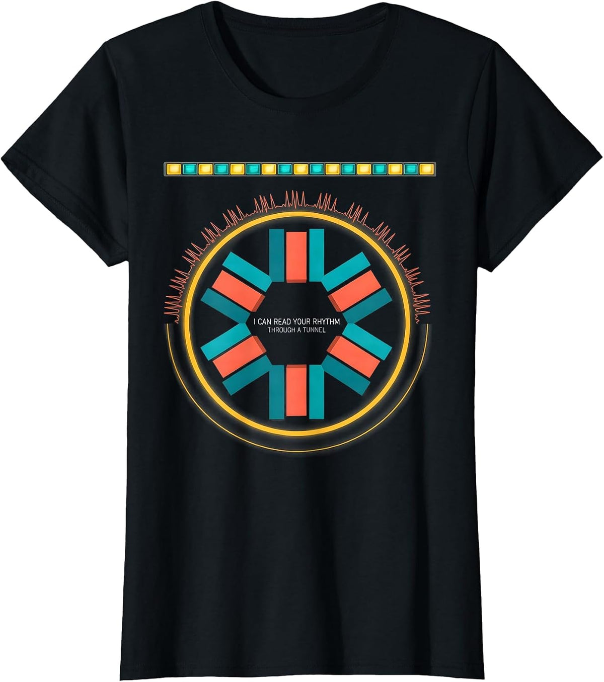 Women's I Can Read Your Rhythm Through A Tunnel Funny EMT Paramedic T-Shirt - Black