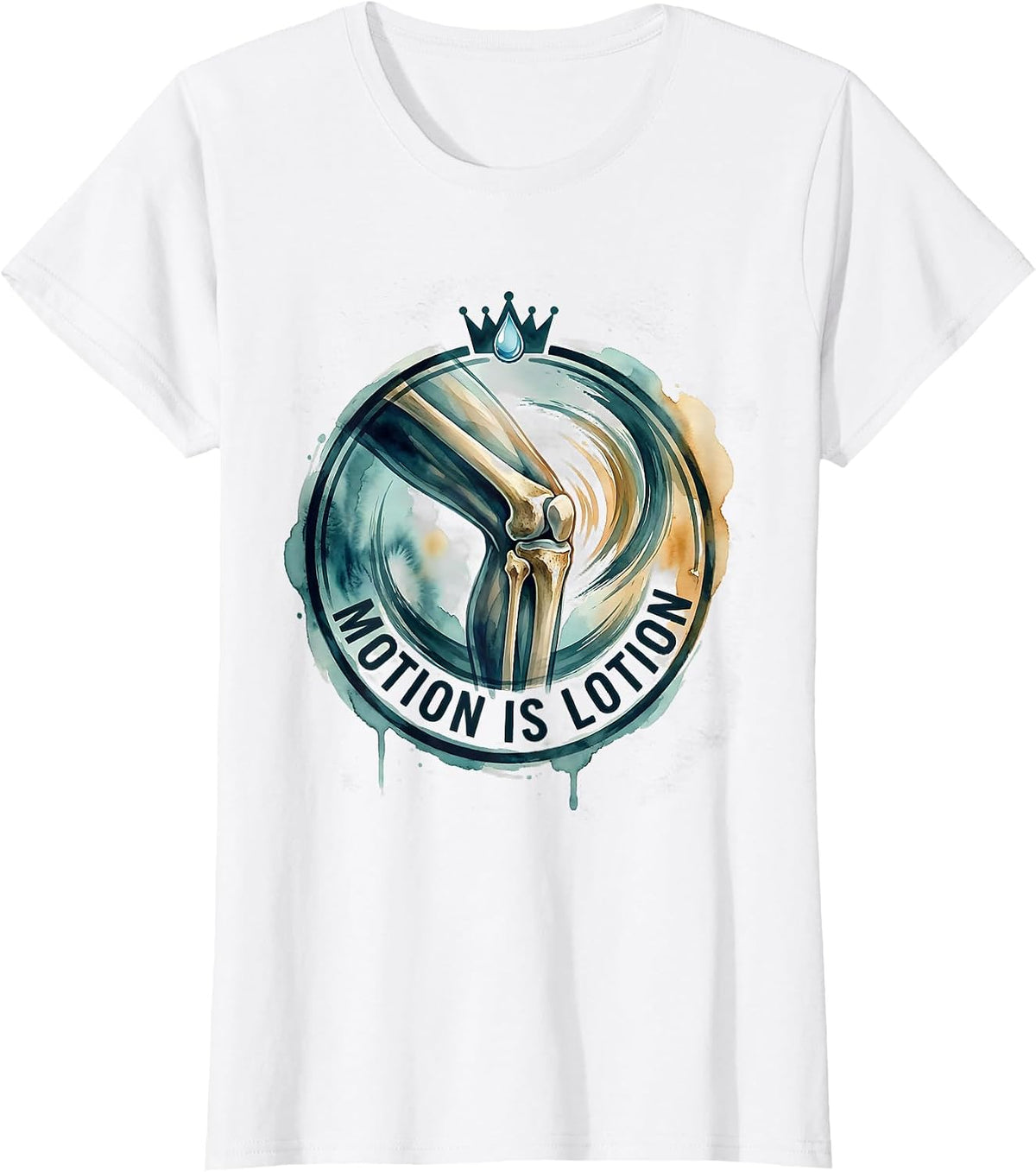 Women's Motion Is Lotion Physical Therapy Design T-Shirt - White