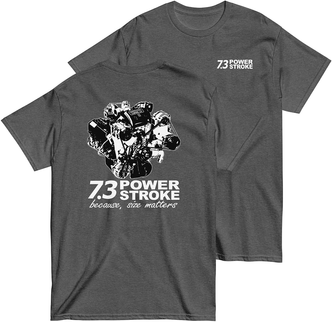 7.3 Power Stroke Mens Diesel Truck T-Shirt - Dark Heather