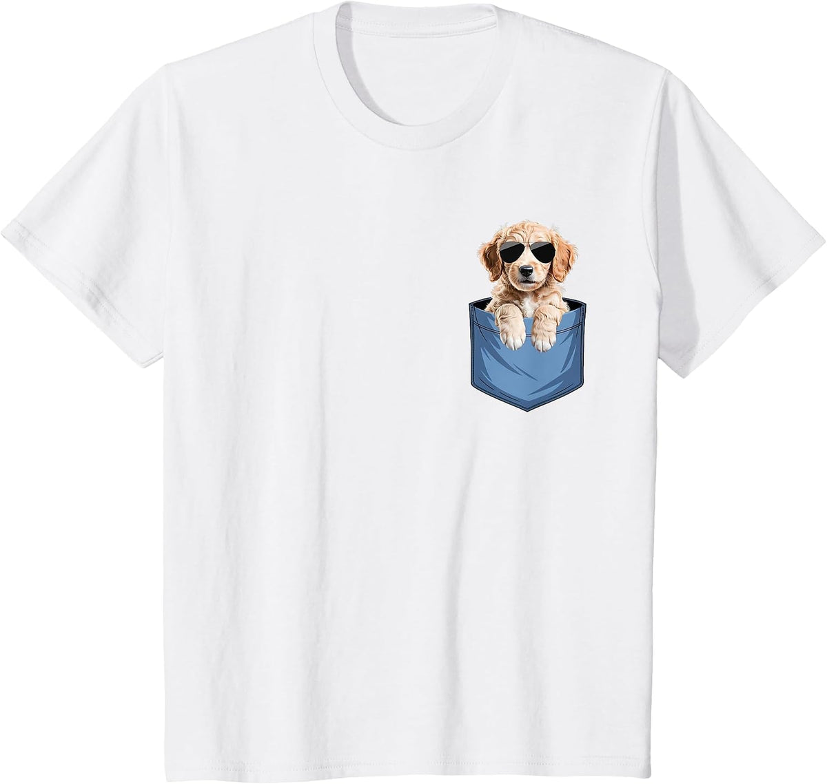 Cute Pocket Goldendoodle Lover Doodle Dog Mom T-Shirt - White