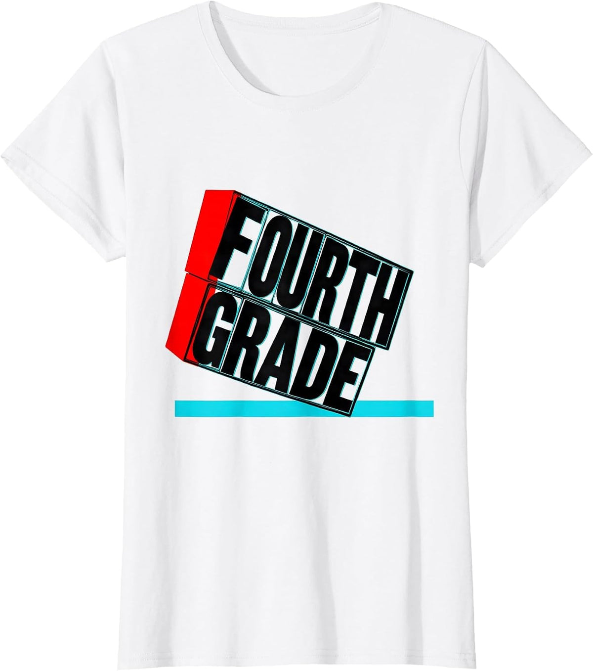 Women's Fourth Grade Retro Teacher Student Back To School T-Shirt - White